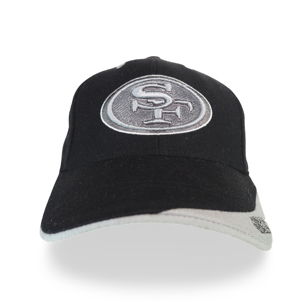 Twins Enterprise San Francisco 49ers Fitted Hat Mens 7 1/8 Black Vintage 90s NOS
